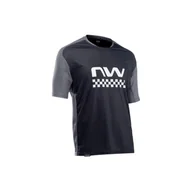 Koszulki rowerowe - Koszulka rowerowa mtb NORTHWAVE EDGE Jersey czarna - miniaturka - grafika 1