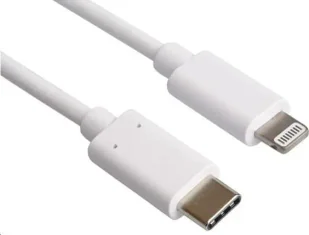 Kabel USB PremiumCord Lightning - USB-C 1 m Biały (kipod53) - Kable USB - miniaturka - grafika 1