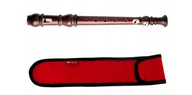 Instrumenty dęte - Flet prosty - sopran Mat Max FRYDERYK Barokowy + pokrowiec czerwony - miniaturka - grafika 1