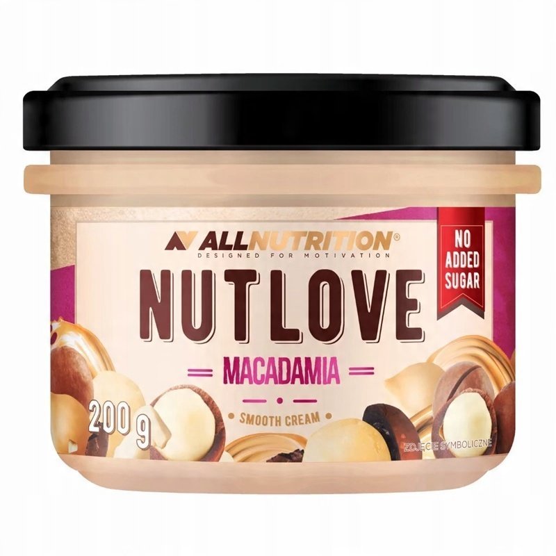 Allnutrition Nutlove Macadamia Smooth Cream 200G Krem Orzechowy Makadamia