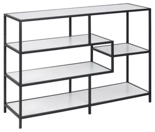 Actona Regał Seaford czarny, biały 114-35-78cm 0000086392 - Regały - miniaturka - grafika 1