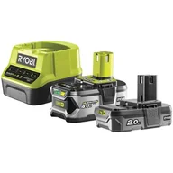 Akumulatory do elektronarzędzi - Ryobi Zestaw akumulatorów 4,0 Ah i 2,0 Ah Lithium+ z ładowarką | RC18120-242X - miniaturka - grafika 1