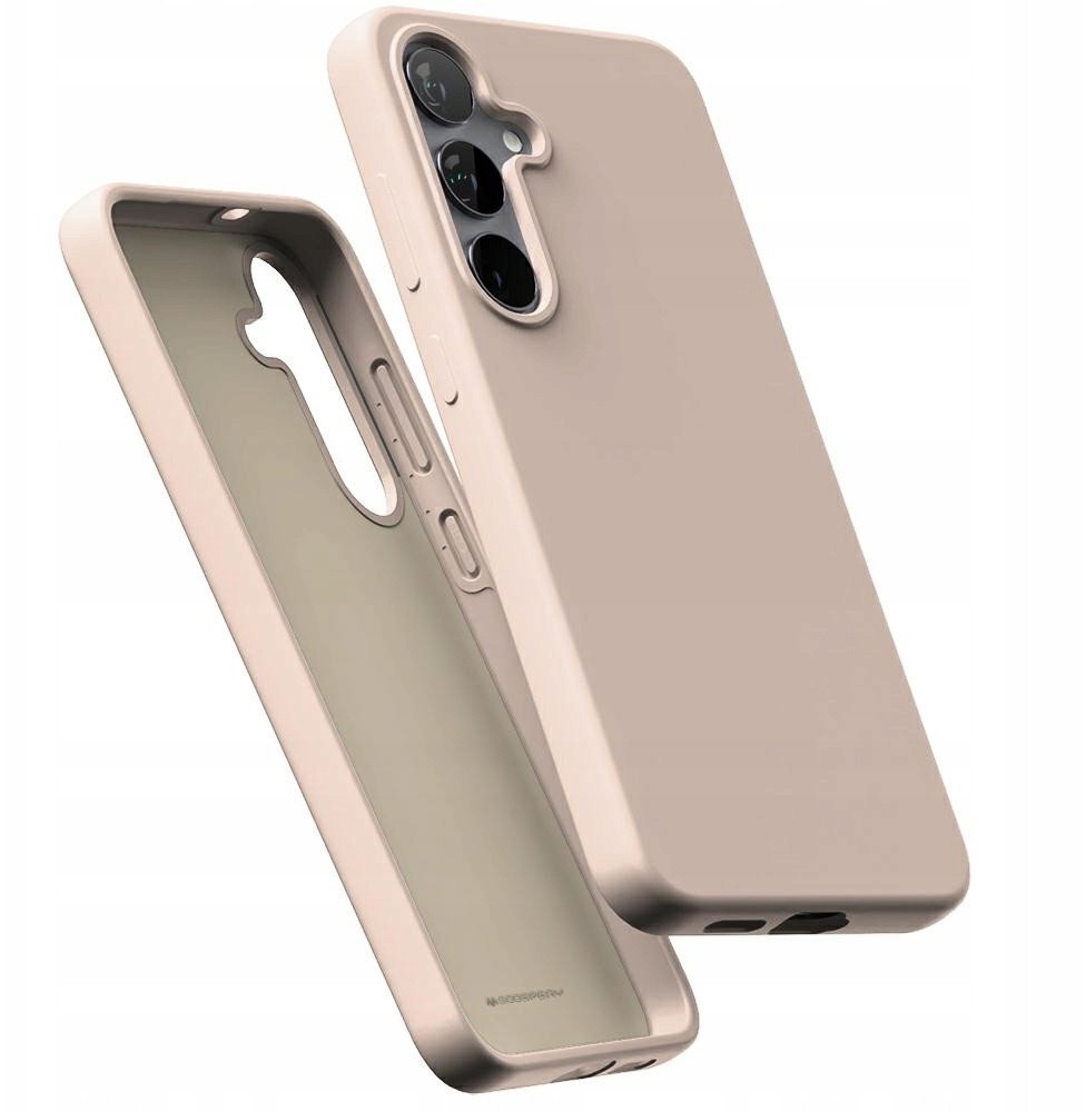 Etui Mercury Pure MagSafe Silicone do Samsung Galaxy S25 piaskowy