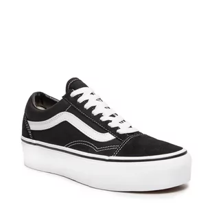 Vans Tenisówki Old Skool Platfor VN0A3B3UY28 Black/White - Trampki damskie - miniaturka - grafika 1