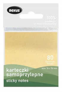 KARTECZKI SAMOPRZYLEPNE 76X76MM 80SZT ECO - Przybory szkolne - miniaturka - grafika 1