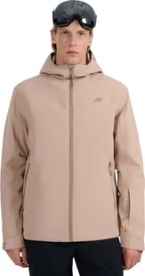 Kurtka narciarska męska 4F M0787 beżowa 4FWAW25TTJAM0787 83S L - Kurtki narciarskie - miniaturka - grafika 1