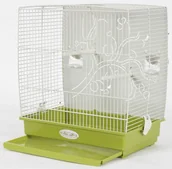 Klatki i wyposażenie dla ptaków - Zolux Klatka ARABESQUE ADELE 44x31x40 cm kolor oliwka Dostawa GRATIS od 99 zł + super okazje - miniaturka - grafika 1