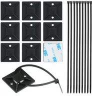 Maskownice do kabli - Interlook ORGANIZER DO KABLI UCHWYT 10 SZT TRYTYTKI KLEJ 3M - miniaturka - grafika 1