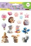 Zabawki kreatywne - Tatuaże zmywalne Animals Fluffy HAPPY COLOR - miniaturka - grafika 1