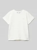 Koszulki dla chłopców - T-shirt z naszywką z logo - miniaturka - grafika 1