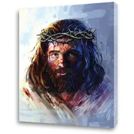 Ikony i obrazy sakralne - Obraz religijny na płótnie Jezus Chrystus Umęczony - miniaturka - grafika 1
