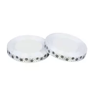 Opakowania i torebki na prezenty - Wstążka Satynowa Biała Śnieżynki 12mm x 23m - miniaturka - grafika 1