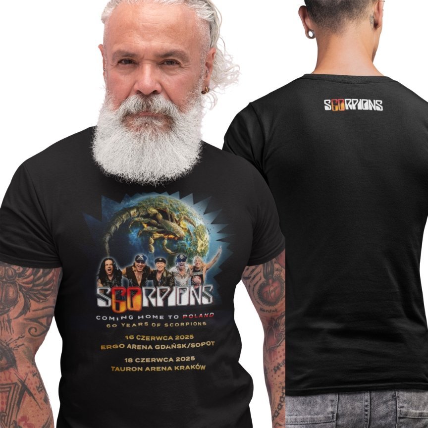 SCORPIONS Koszulka koncertowa T-Shirt 60 YEARS TOUR KONCERT GDAŃSK 2025 M