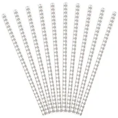 Słomki do napojów - PartyDeco Słomki papierowe "Karo", beżowe ciepłe, 10 szt SPP6-013 - miniaturka - grafika 1