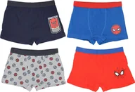 Majtki dla dzieci - Bokserki Spiderman 4-pack Wygodna bielizna chłopięca wykonana w 100% z bawełny 122/128 cm - miniaturka - grafika 1