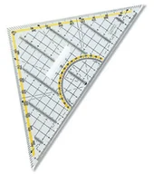 Przybory szkolne - Koh-I-Noor Ekierka 45 /22cm Plast z Uchwyt 703044 Pbh - miniaturka - grafika 1