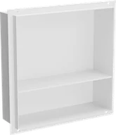 Półki łazienkowe - Mexen X-Wall-NR półka wnękowa bez kołnierza z półką 30 x 30 cm, biała - 1921303010S - miniaturka - grafika 1
