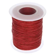 Zabawki kreatywne - Sznurek Nylonowy Metalizowany Czerwony 1mm-Szpula ~ 100 m - miniaturka - grafika 1