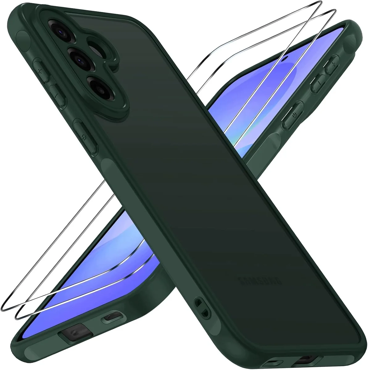 ETUI MATOWE OCHRONNE SZKŁO FOLIA DO TELEFONU ZIELONE