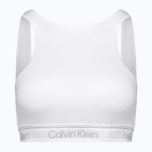 Biustonosz fitness Calvin Klein Medium Support bright white - Bielizna sportowa damska - miniaturka - grafika 1