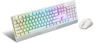 Myszki - MSI S11-04DE305-CLA klawiatura Dołączona myszka USB QWERTY Włoski Biały - miniaturka - grafika 1
