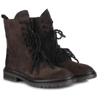 Botki damskie - Trzewiki damskie CheBello 4850___-268-000-PSK-S402 Brąz skóra czekoladowe R.36 - miniaturka - grafika 1