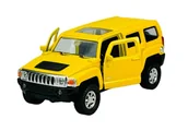 Samochody i pojazdy dla dzieci - WELLY HUMMER H3 ŻÓŁTY 1:34 43629 - miniaturka - grafika 1