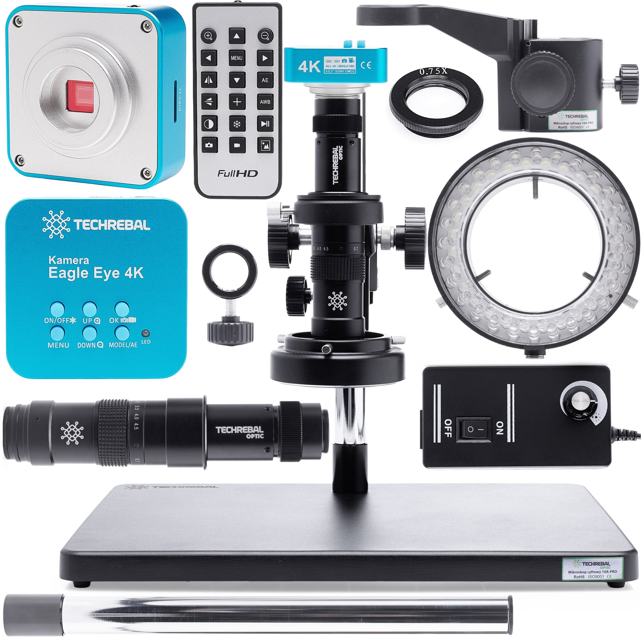 Mikroskop Techrebal MIKROSKOP cyfrowy Techrebal 10A Pro + Eagle eye