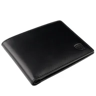 Portfele - Cienki portfel męski skórzany typu SLIM (Czarny) - miniaturka - grafika 1