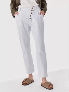 Spodnie damskie - Tatuum Jeansy Figa T2207.332 Biały Boyfriend Fit - grafika 1