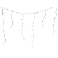 Oświetlenie świąteczne - Lampki zewnętrzne sople 100 LED zimny biały transformator programator dodatkowe gniazdo 0,7 x 8,5 m Cortina - miniaturka - grafika 1