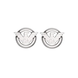Emporio Armani Męskie Kolczyki ze stali nierdzewnej z zapięciem na sztyft - Kolczyki - miniaturka - grafika 1