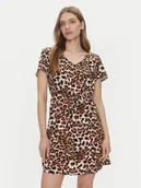 Sukienki - Vero Moda Sukienka codzienna Easy Joy 10307990 Brązowy Regular Fit - miniaturka - grafika 1