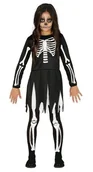 Stroje karnawałowe - Strój dla dzieci, sukienka - szkielet, rozmiar 116 - miniaturka - grafika 1