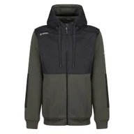 Bluzy męskie - Regatta Professional Męska bluza z kapturem i suwakiem Tactical Major Zielono-czarny, Cotton, Rozmiar: M - miniaturka - grafika 1