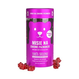 Noble Health Sp. z o.o. Noble Health Sp z o.o NOBLE HEALTH Misie na zdrowe paznokcie 60 żelków - Włosy, skóra, paznokcie - miniaturka - grafika 1