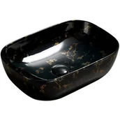 Umywalki - Mexen Rita umywalka nablatowa 45 x 32 cm czarna kamień - 21084594 - miniaturka - grafika 1