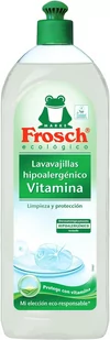 Środek do mycia naczyń Frosch Ecologic Hypoallergenic Dishwasher Vitamin 750 ml (4009175113702) - Inne artykuły czyszczące - miniaturka - grafika 1