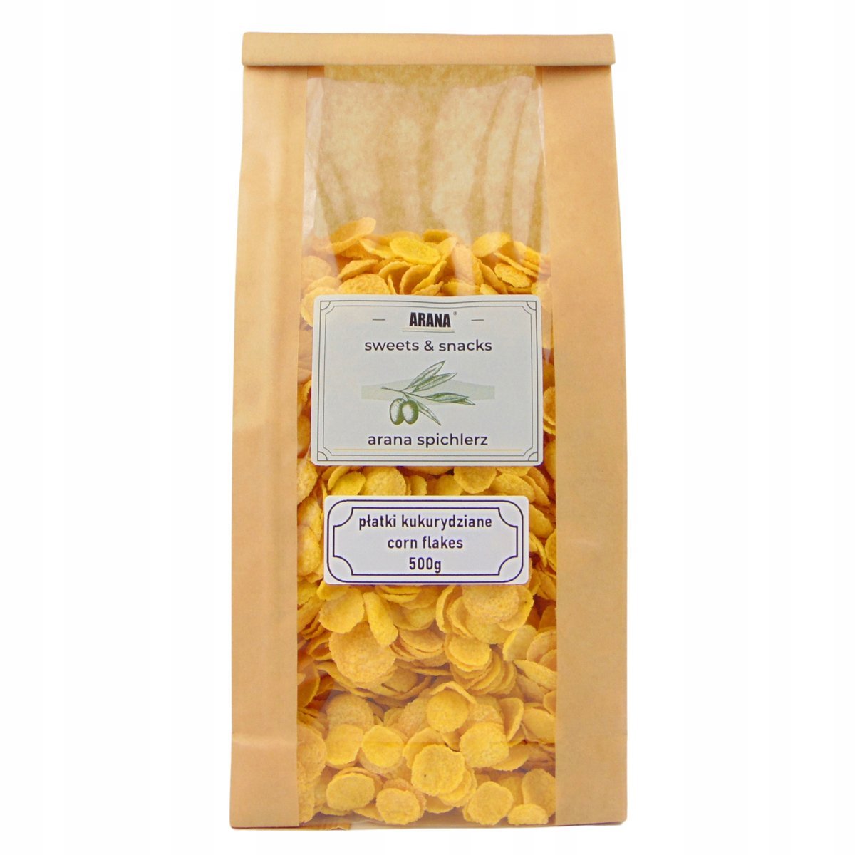 PŁATKI ŚNIADANIOWE 500g kukurydziane Corn Flakes