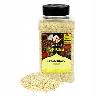 SEZAM BIAŁY ZIARNO INDYJSKI 550g Sindibad 100% NATURALNY - Zdrowa żywność - miniaturka - grafika 1