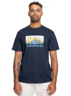 Koszulki męskie - Quiksilver Koszulka z krótkim rękawem męska QS Gradient Mountains SS XS niebieska - miniaturka - grafika 1