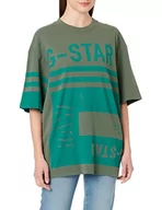 Koszulki i topy damskie - G-STAR RAW Damski T-shirt unisex Scarf Graphic Boxy Tops, Zielony (Lt Hunter D22290-c336-8165), XS - miniaturka - grafika 1