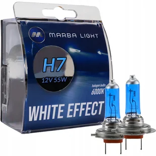 Żarówki H7 12V 55W White Effect Śnieżne Białe Światło Xenon 2 Sztuki - Żarówki samochodowe - miniaturka - grafika 1