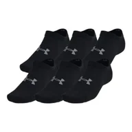 Skarpetki damskie - Skarpetki Under Armour Essential No Show 6pk Black / Black / Castlerock L - miniaturka - grafika 1