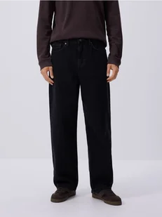 Reserved - Jeansy baggy tapered - czarny - Spodnie męskie - miniaturka - grafika 1