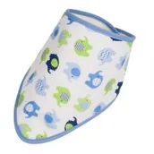 Śliniaki i fartuszki - BOCIOLAND BOCIOLAND Śliniak niebieskie słonie 1 szt - miniaturka - grafika 1