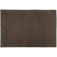 Wycieraczki - Wycieraczka Tekstylna 45 x 75 cm prążki brąz - miniaturka - grafika 1
