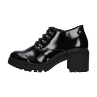 Botki damskie - Czarne lakierowane botki damskie na obcasie Vinceza 10811 Lak - miniaturka - grafika 1