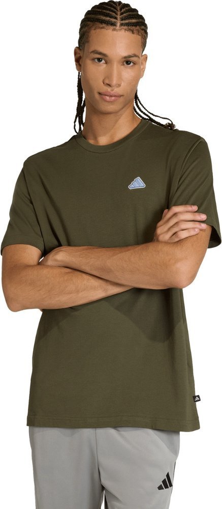 Adidas Koszulka męska adidas Color Icon Graphic oliwkowa KT4448 L