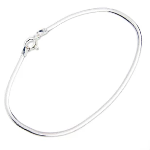 Srebrna bransoletka 925 Płaska Linka - Bransoletki - miniaturka - grafika 1